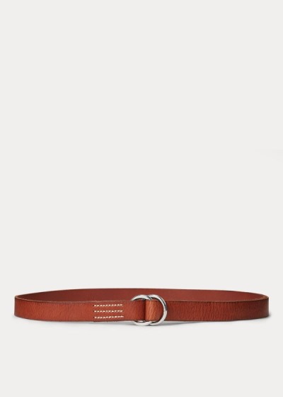 Women's Polo Ralph Lauren Skinny Leather O-Ring Belt | 914630ESI